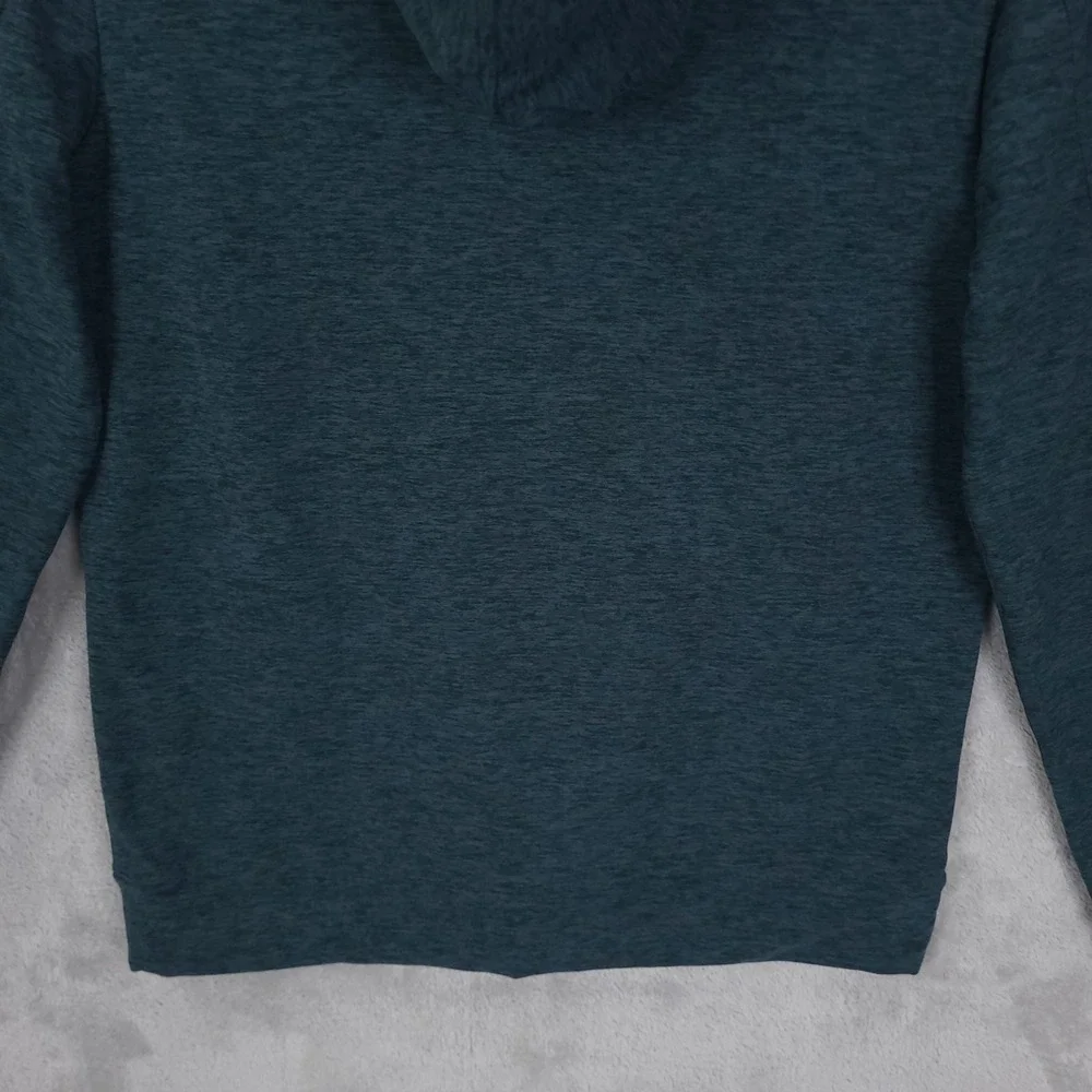 Outdoor Voices Hoodie S Soft Cloud Knit Blue Thumb Holes Kangaroo Pocket Popover